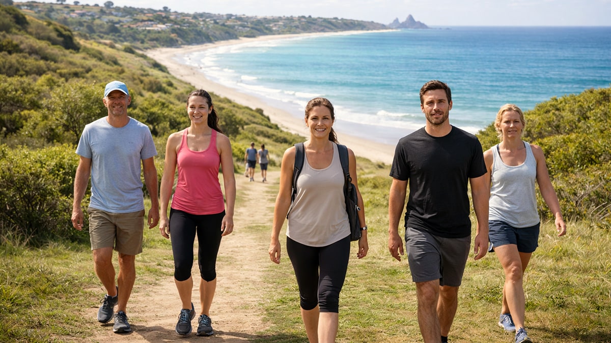 Coastal walk in Australia