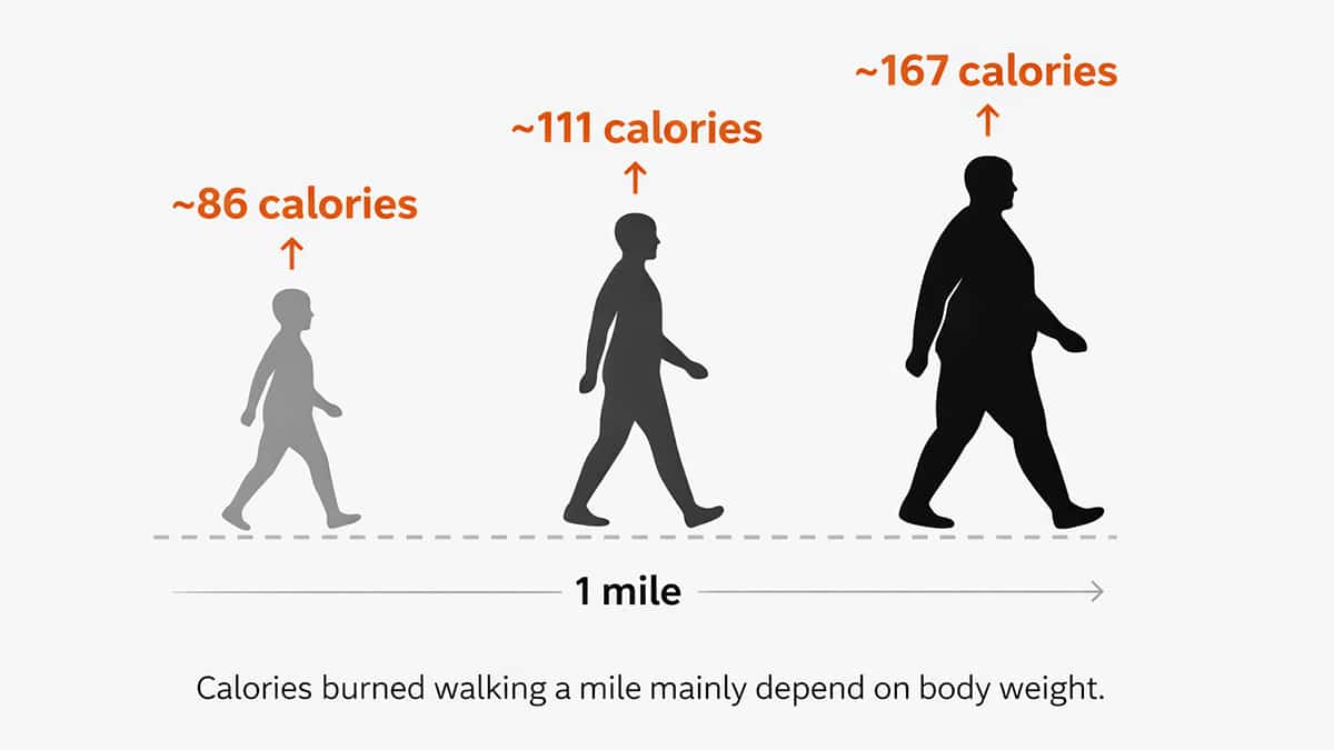 Calories burned based on body weight